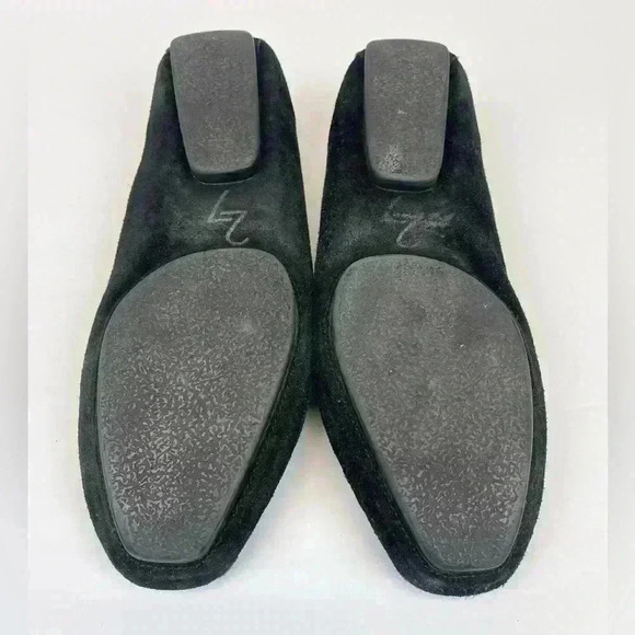 27 Edit Women's  Suede Slip-On Loafers Size 8M Black Leather - Picture 6 of 8